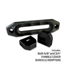 Load image into Gallery viewer, Jawse Winch Fairlead Gray Skull / Black Hole Moose Knuckle Offroad