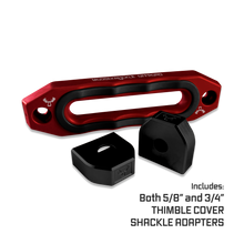 Load image into Gallery viewer, Jawse Winch Fairlead Red Rum / Black Hole Moose Knuckle Offroad