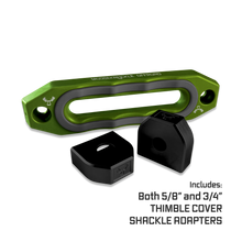 Load image into Gallery viewer, Jawse Winch Fairlead Bean Green / Gun Gray Moose Knuckle Offroad