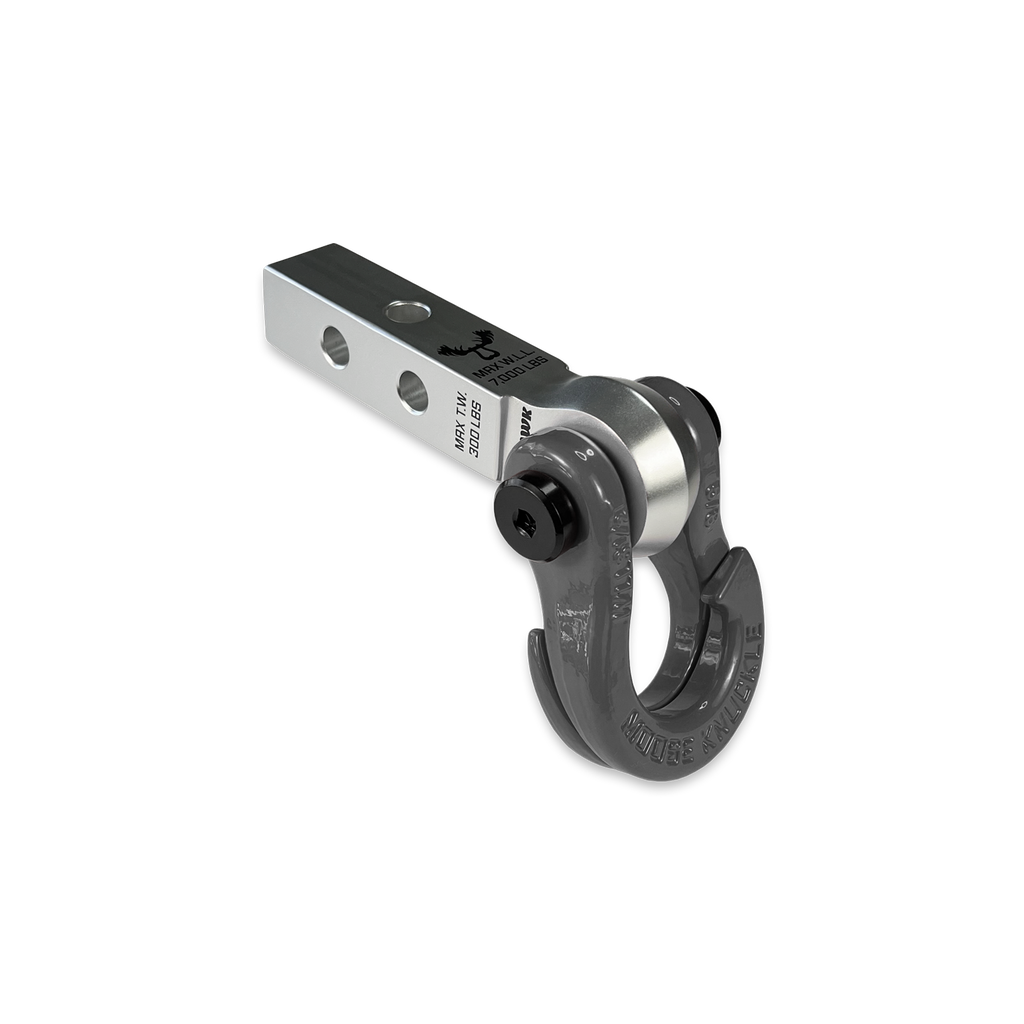 Jowl 5/8 Split Shackle and Mohawk 1.25 Receiver Combo Atomic Silver / Gun Gray Moose Knuckle Offroad