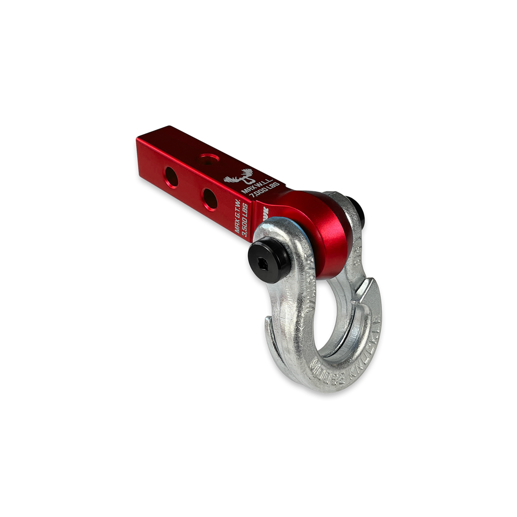 Jowl 5/8 Split Shackle and Mohawk 1.25 Receiver Combo Red Rum / Nice Gal Moose Knuckle Offroad