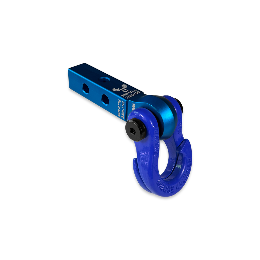 Jowl 5/8 Split Shackle and Mohawk 1.25 Receiver Combo Blue Pill / Blue Balls Moose Knuckle Offroad