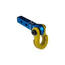 Load image into Gallery viewer, Jowl 5/8 Split Shackle and Mohawk 1.25 Receiver Combo Blue Pill / Detonator Yellow Moose Knuckle Offroad