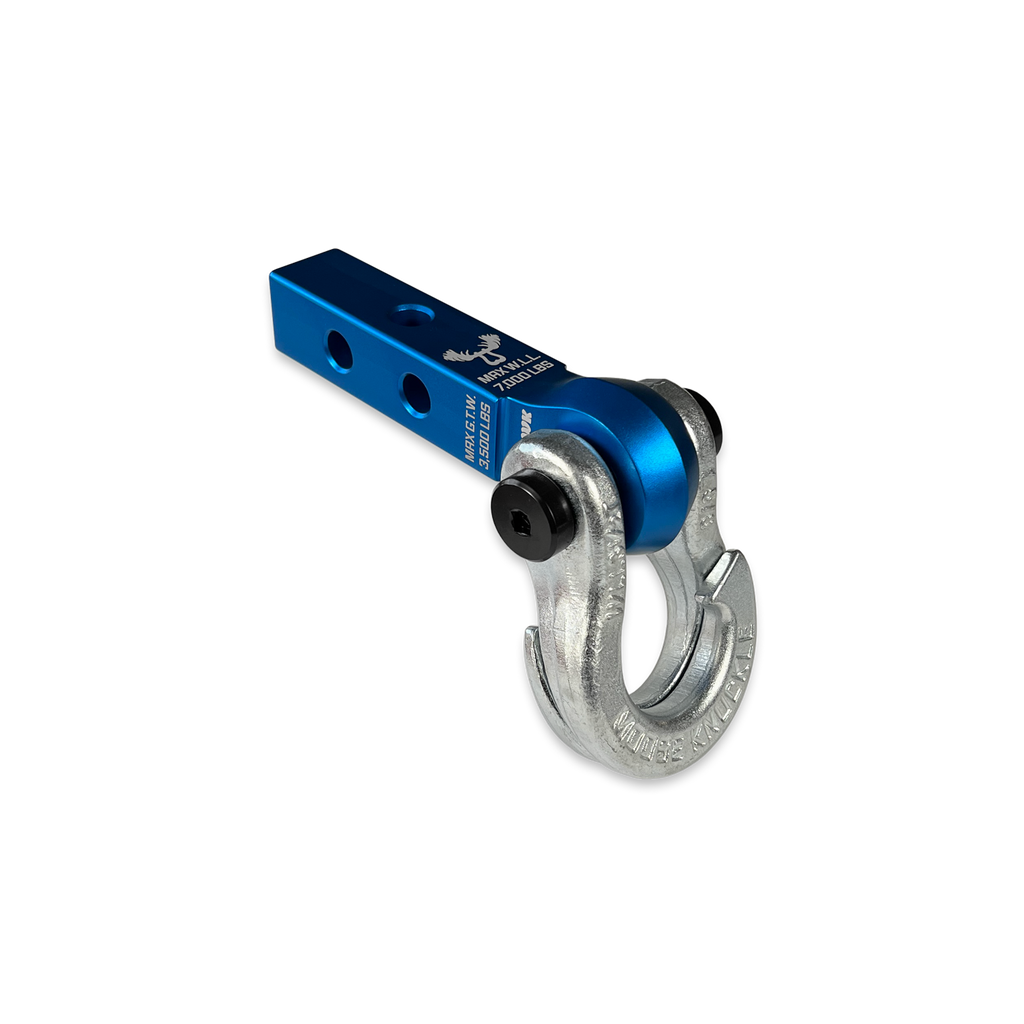 Jowl 5/8 Split Shackle and Mohawk 1.25 Receiver Combo Blue Pill / Nice Gal Moose Knuckle Offroad