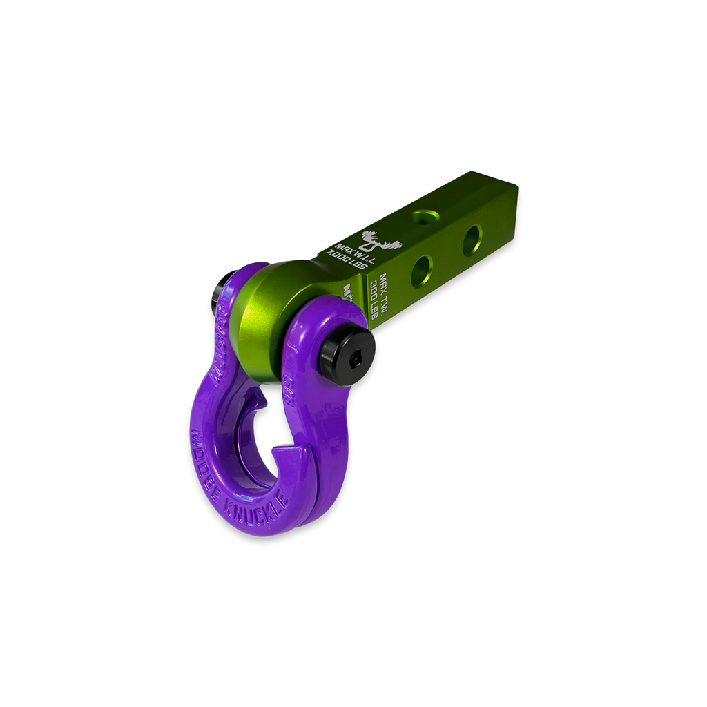 Jowl 5/8 Split Shackle and Mohawk 1.25 Receiver Combo Bean Green / Sublime Green Moose Knuckle Offroad