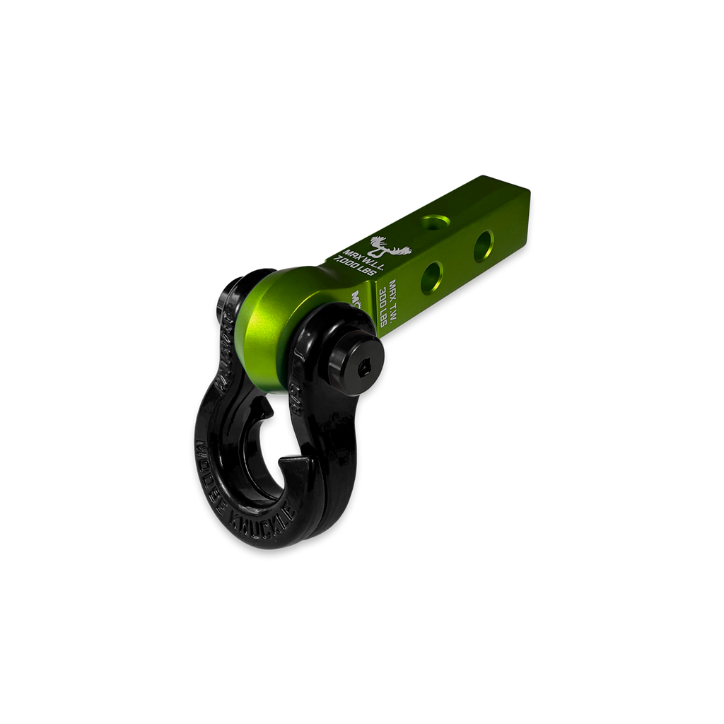 Jowl 5/8 Split Shackle and Mohawk 1.25 Receiver Combo Bean Green / Raw Dog Moose Knuckle Offroad