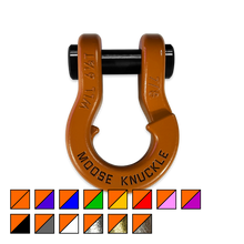 Load image into Gallery viewer, Jowl Recovery Split Shackle 7/8 Obscene Orange Moose Knuckle Offroad