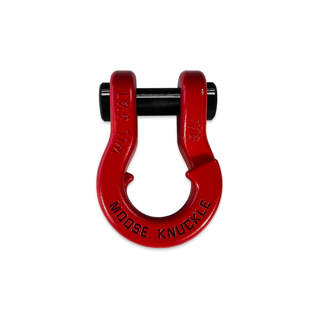Jowl Recovery Split Shackle 7/8 Flame Red Moose Knuckle Offroad