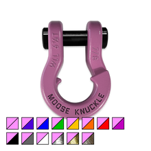 Load image into Gallery viewer, Jowl Recovery Split Shackle 7/8 Pretty Pink Moose Knuckle Offroad
