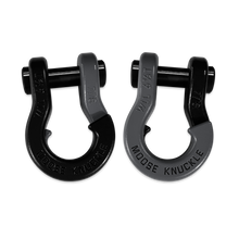 Load image into Gallery viewer, Jowl Recovery Split Shackle 7/8 Black Hole and Gun Gray Combo Moose Knuckle Offroad
