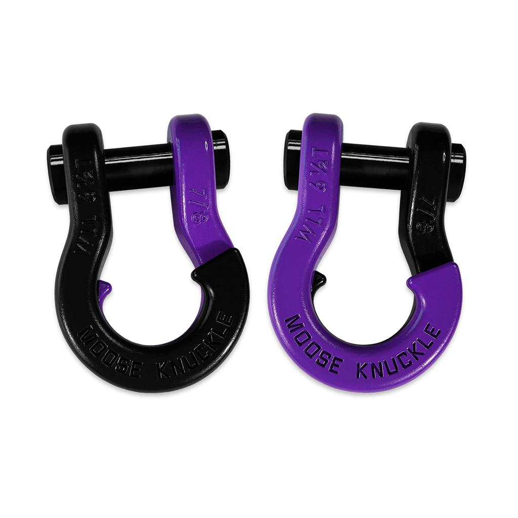 Jowl Recovery Split Shackle 7/8 Black Hole and Grape Escape Combo Moose Knuckle Offroad