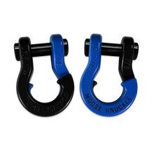 Load image into Gallery viewer, Jowl Recovery Split Shackle 7/8 Black Hole and Blue Balls Combo Moose Knuckle Offroad