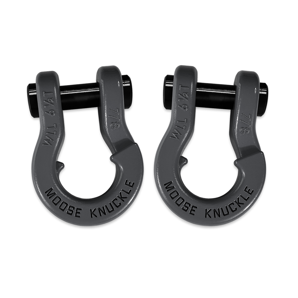 Jowl Recovery Split Shackle 7/8 Gun Gray and Gun Gray Combo Moose Knuckle Offroad