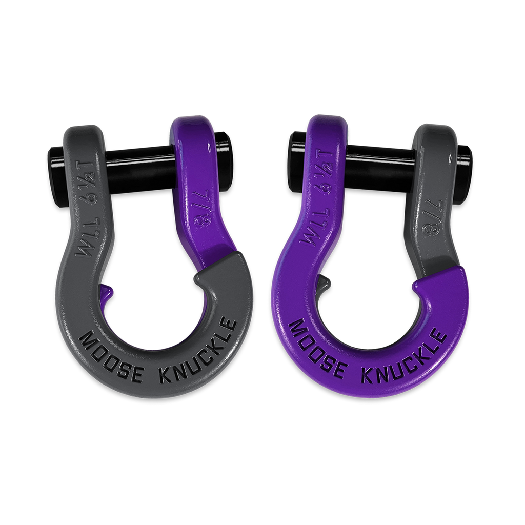 Jowl Recovery Split Shackle 7/8 Gun Gray and Grape Escape Combo Moose Knuckle Offroad
