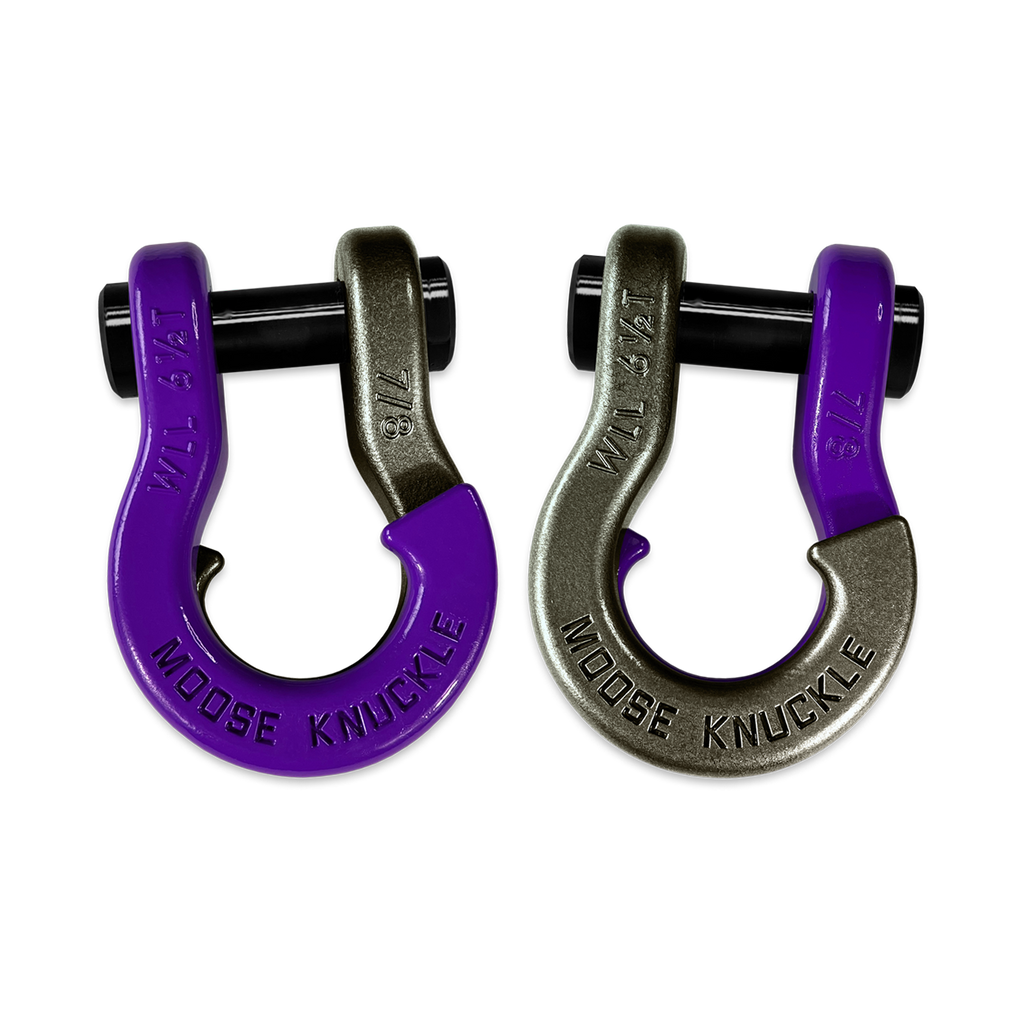 Jowl Recovery Split Shackle 7/8 Grape Escape and Raw Dog Combo Moose Knuckle Offroad
