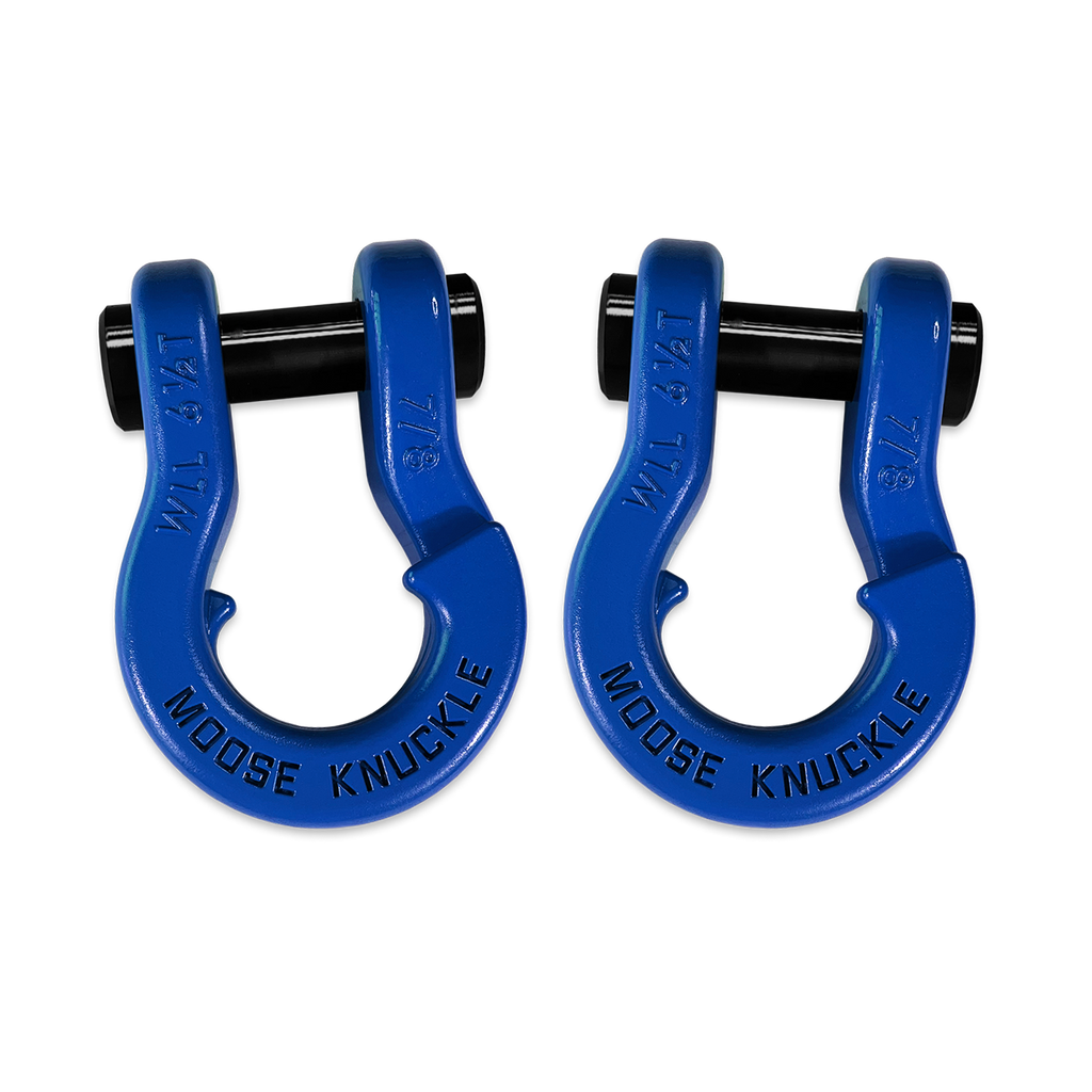 Jowl Recovery Split Shackle 7/8 Blue Balls and Blue Balls Combo Moose Knuckle Offroad