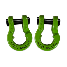 Load image into Gallery viewer, Jowl Recovery Split Shackle 7/8 Sublime Green and Sublime Green Combo Moose Knuckle Offroad