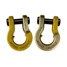 Load image into Gallery viewer, Jowl Recovery Split Shackle 7/8 Detonator Yellow and Brass Knuckle Combo Moose Knuckle Offroad