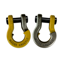 Load image into Gallery viewer, Jowl Recovery Split Shackle 7/8 Detonator Yellow and Raw Dog Combo Moose Knuckle Offroad