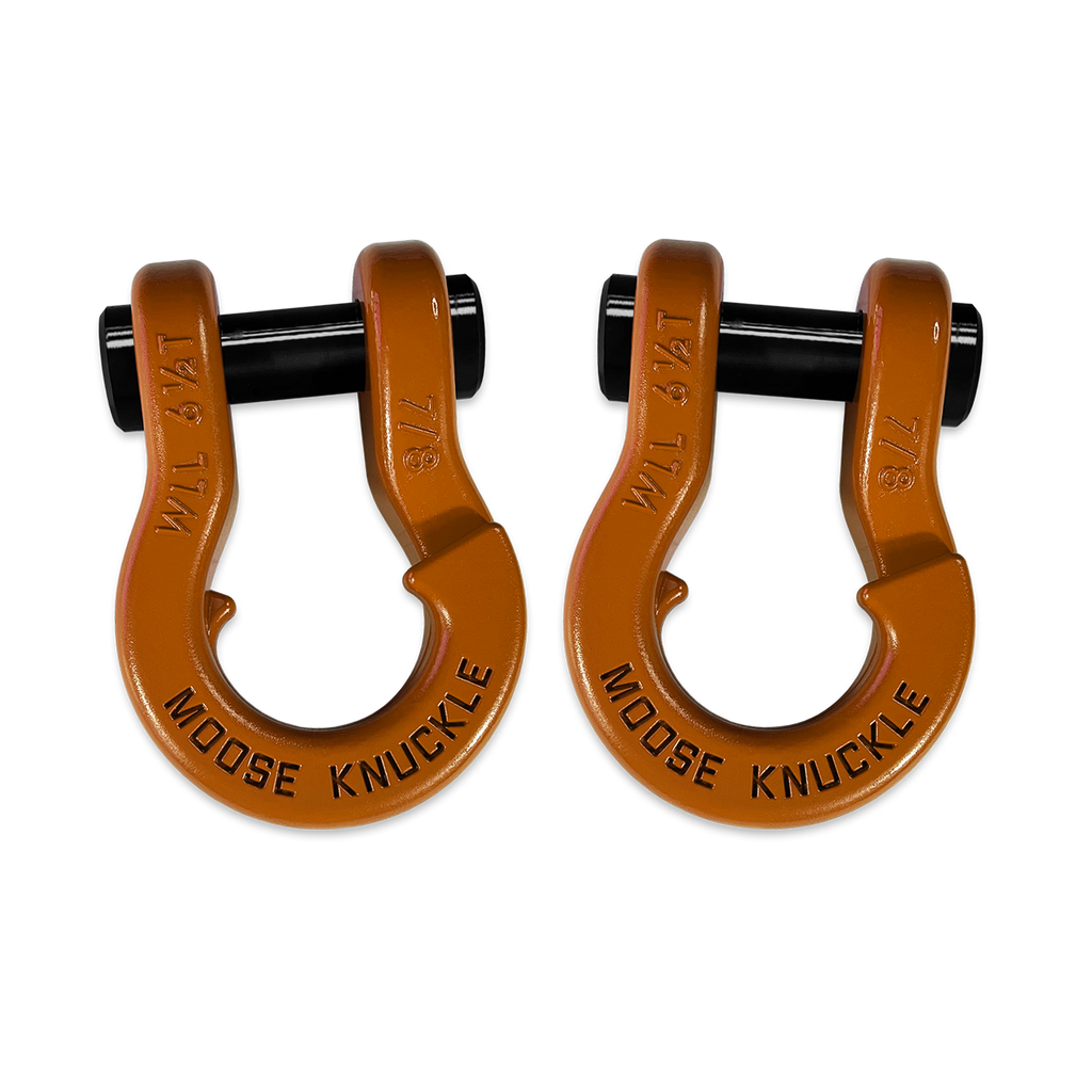 Jowl Recovery Split Shackle 7/8 Obscene Orange and Obscene Orange Combo Moose Knuckle Offroad