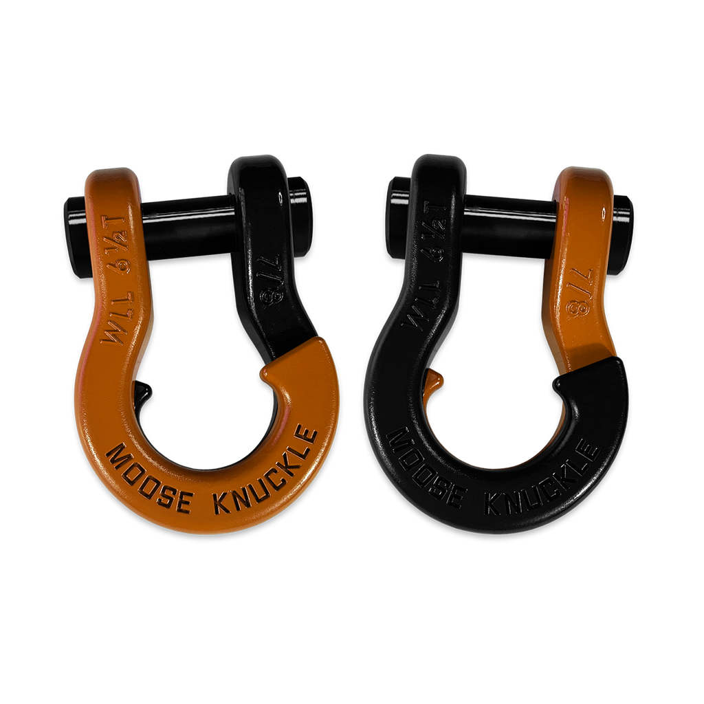 Jowl Recovery Split Shackle 7/8 Obscene Orange and Black Hole Combo Moose Knuckle Offroad