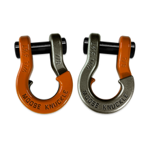 Load image into Gallery viewer, Jowl Recovery Split Shackle 7/8 Obscene Orange and Raw Dog Combo Moose Knuckle Offroad