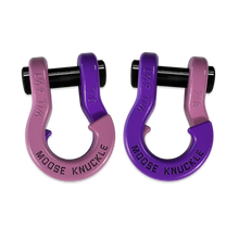 Load image into Gallery viewer, Jowl Recovery Split Shackle 7/8 Pretty Pink and Grape Escape Combo Moose Knuckle Offroad