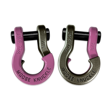 Load image into Gallery viewer, Jowl Recovery Split Shackle 7/8 Pretty Pink and Raw Dog Combo Moose Knuckle Offroad
