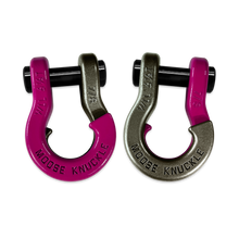 Load image into Gallery viewer, Jowl Recovery Split Shackle 7/8 Pogo Pink and Raw Dog Combo Moose Knuckle Offroad