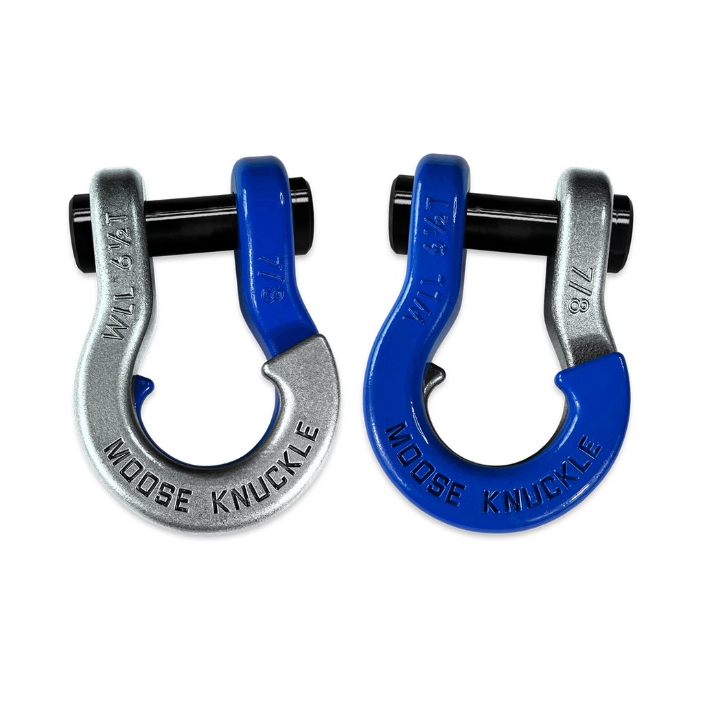 Jowl Recovery Split Shackle 7/8 Nice Gal and Blue Balls Combo Moose Knuckle Offroad