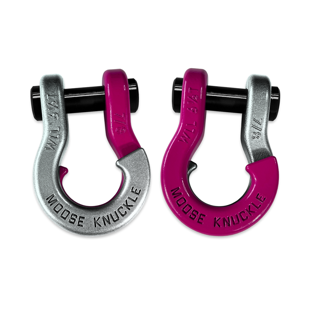 Jowl Recovery Split Shackle 7/8 Nice Gal and Pogo Pink Combo Moose Knuckle Offroad