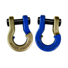Load image into Gallery viewer, Jowl Recovery Split Shackle 7/8 Brass Knuckle and Blue Balls Combo Moose Knuckle Offroad
