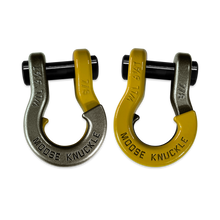 Load image into Gallery viewer, Jowl Recovery Split Shackle 7/8 Raw Dog and Detonator Yellow Combo Moose Knuckle Offroad