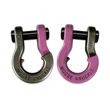 Load image into Gallery viewer, Jowl Recovery Split Shackle 7/8 Raw Dog and Pretty Pink Combo Moose Knuckle Offroad