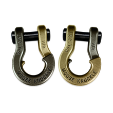 Load image into Gallery viewer, Jowl Recovery Split Shackle 7/8 Raw Dog and Brass Knuckle Combo Moose Knuckle Offroad