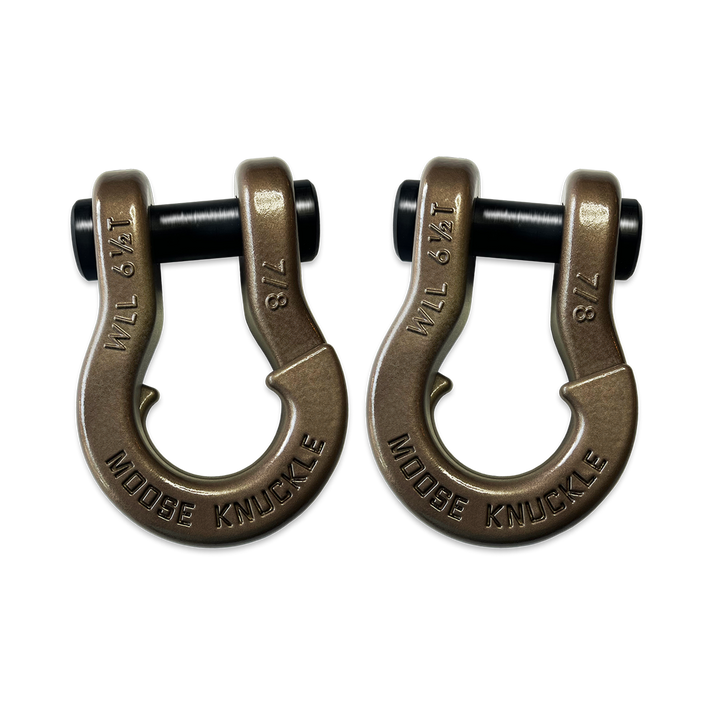 Jowl Recovery Split Shackle 7/8 Buff Bronze and Buff Bronze Combo Moose Knuckle Offroad