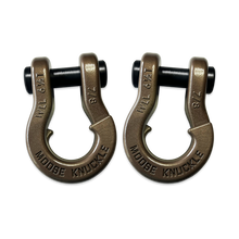 Load image into Gallery viewer, Jowl Recovery Split Shackle 7/8 Buff Bronze and Buff Bronze Combo Moose Knuckle Offroad