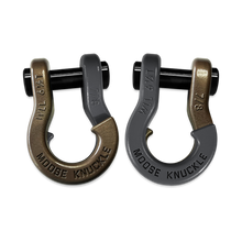 Load image into Gallery viewer, Jowl Recovery Split Shackle 7/8 Buff Bronze and Gun Gray Combo Moose Knuckle Offroad