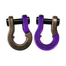 Load image into Gallery viewer, Jowl Recovery Split Shackle 7/8 Buff Bronze and Grape Escape Combo Moose Knuckle Offroad