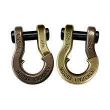 Load image into Gallery viewer, Jowl Recovery Split Shackle 7/8 Buff Bronze and Brass Knuckle Combo Moose Knuckle Offroad