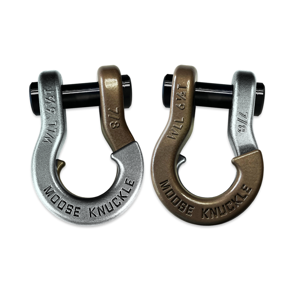 Jowl Recovery Split Shackle 7/8 Nice Gal and Buff Bronze Combo Moose Knuckle Offroad