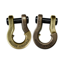 Load image into Gallery viewer, Jowl Recovery Split Shackle 7/8 Brass Knuckle and Buff Bronze Combo Moose Knuckle Offroad