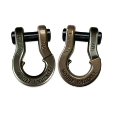 Load image into Gallery viewer, Jowl Recovery Split Shackle 7/8 Raw Dog and Buff Bronze Combo Moose Knuckle Offroad