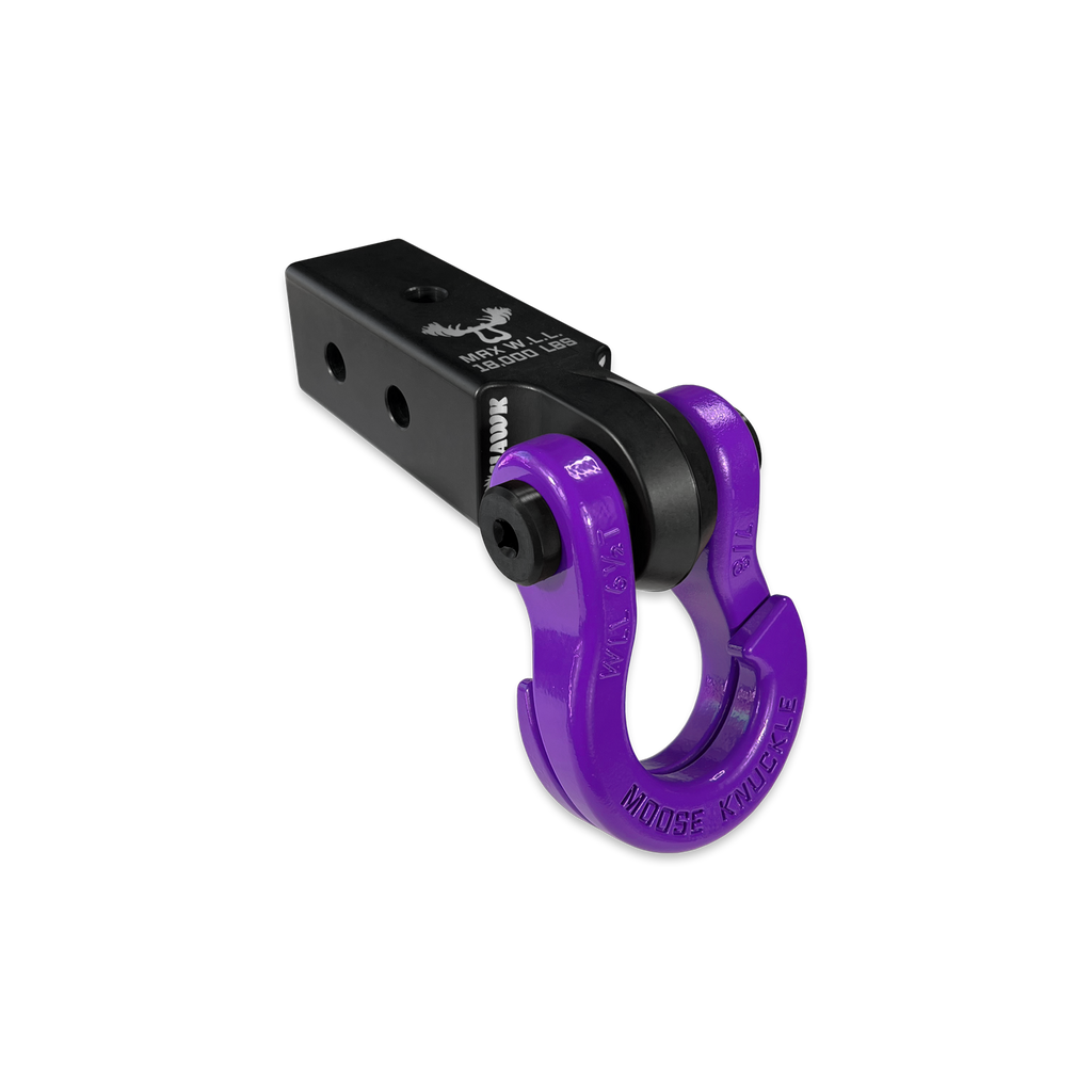 Jowl 7/8 Split Shackle and Mohawk 2.5 Receiver Combo Black Lung / Grape Escape Moose Knuckle Offroad