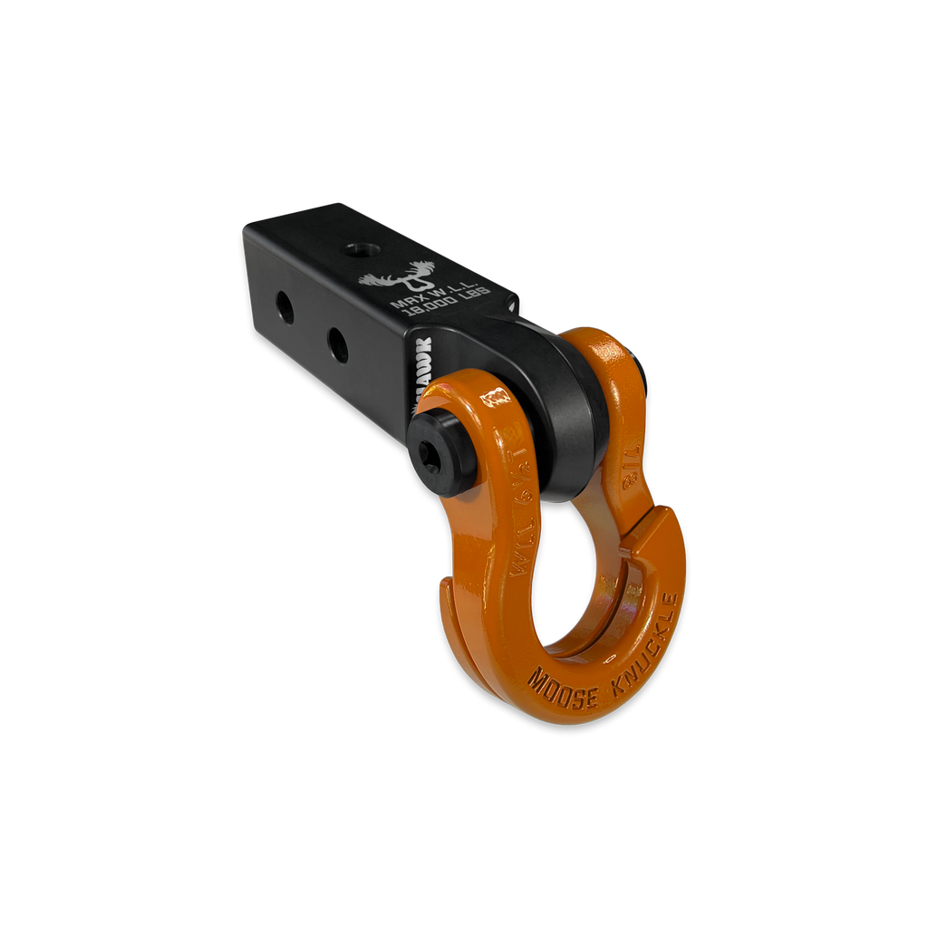 Jowl 7/8 Split Shackle and Mohawk 2.5 Receiver Combo Black Lung / Obscene Orange Moose Knuckle Offroad