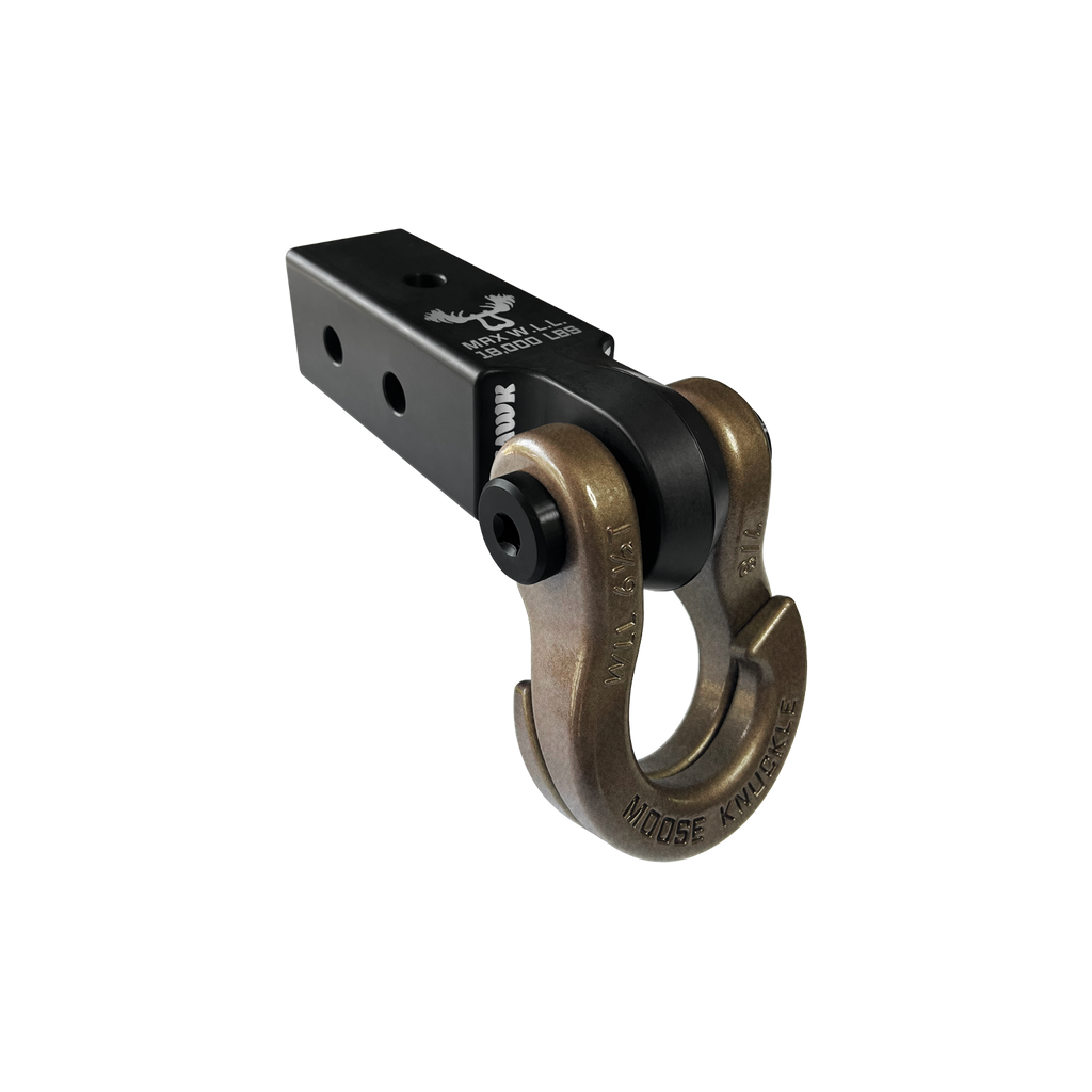 Jowl 7/8 Split Shackle and Mohawk 2.5 Receiver Combo Black Lung / Buff Bronze Moose Knuckle Offroad