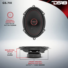Load image into Gallery viewer, GEN-X 5x7" 2-Way Coaxial Speakers 50 Watts Rms 4-Ohm