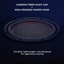 Load image into Gallery viewer, GEN-X 10" Subwoofer with Carbon Fiber Dust Cap | 600W RMS Dual 4-Ohm Voice Coils