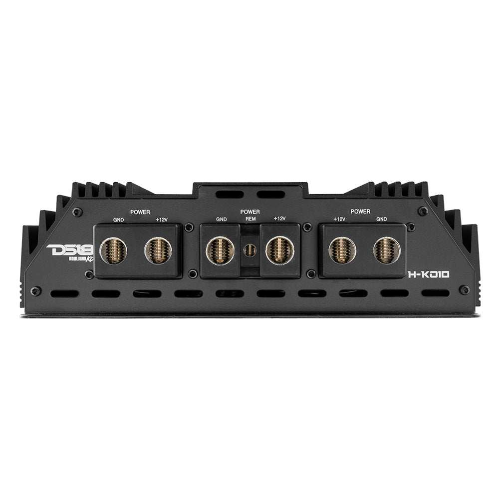 HOOLIGAN KO Black 1-Channel Amplifier with Voltmeter 10000 Watts Rms @ 1-Ohm Made In Korea