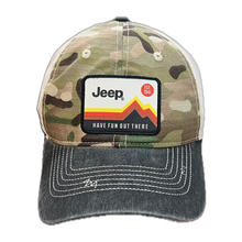 Load image into Gallery viewer, Hat - Jeep Have Fun Out There Patch Garment Washed Trucker